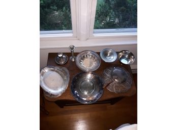 Silverplated Platters, Bowls, Candlesticks & More