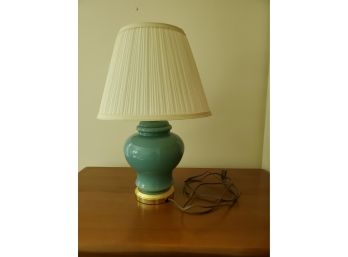 Vintage Ginger Jar Style Aqua Table Lamp