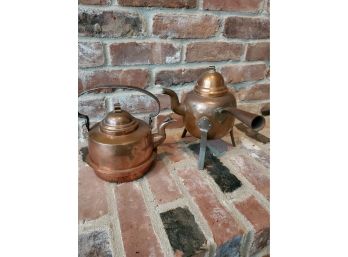 Vintage Copper Teapots