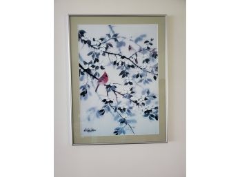 Hsing-Hua Chang Lithograph - Singing Birds (Signed & Numbered)
