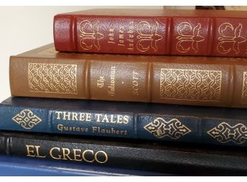 RARE Genuine Leather-bound Easton Press Books,El Greco, Three Tales, The Talisman And John James Audubon