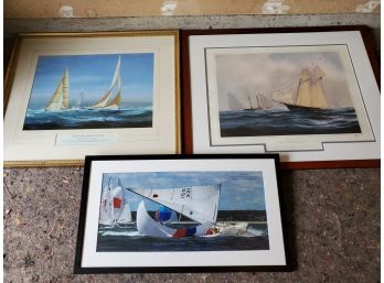 Yachts Of America, America's Cup & Camelia Sailboat Prints