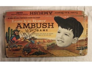 Very Rare SIGNED 1959 'Leave It To Beaver' Board Game Signed By Jerry Mathers 'Beaver'