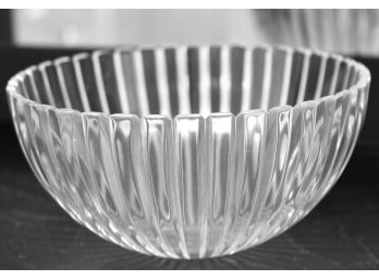 Tiffany & Co. Signed 'JR' Josef Riedal Austrian Vertical Cut Crystal Bowl