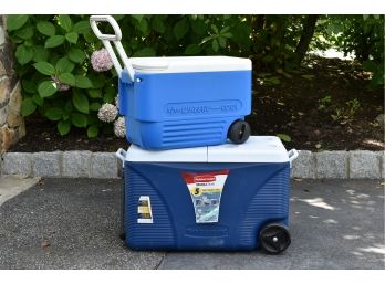 Rubbermaid DuraChill Cooler + Igloo Wheelie Cooler