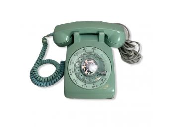 Vintage 1960 Bell System Western Electric Mint Green Rotary Dial Telephone Phone