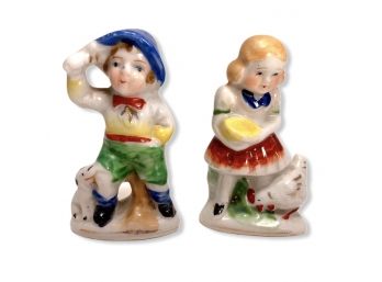 2 Porcelain Figurines Made In Occupied Japan