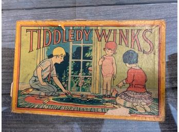 Vintage 1930's Collectible Milton Bradley Tiddledy Winks Game