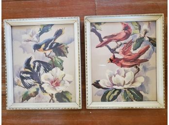 Set Of (2) Vintage C. Lockhart Bird Framed Prints