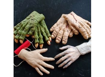 Lot Of Halloween Hands And Feet Decor & Costume