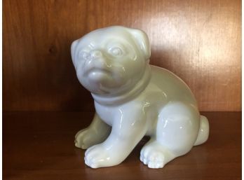 Pair (2)  Fitz And Floyd Porcelain Pugs - 1977