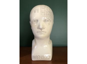 Unique Find! Phrenology Bust - Ideal Library / Office / 'Zoom' Background Decor