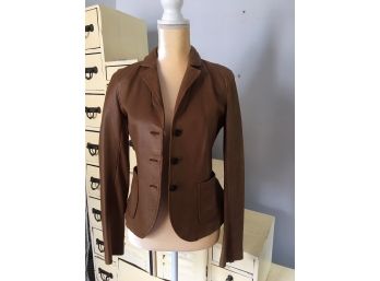 J.Crew Leather Jacket Blazer