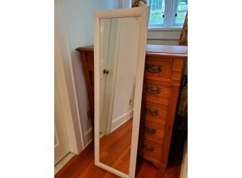 Solid White Framed Floor Length Mirror - So Useful!