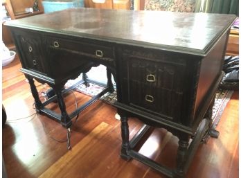 Antique / Vintage Partners Desk - Double-Sided