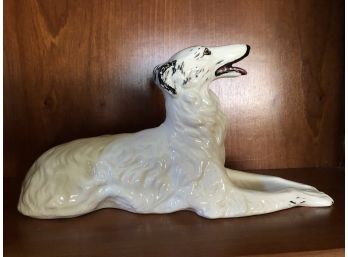 Porcelain Borzoi Dog - Figural Piece