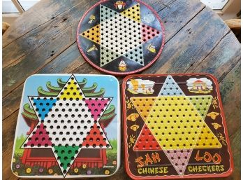 Vintage Chinese Checkers Lids - 3