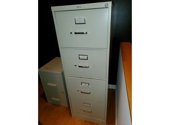 Lot Of (2) File Cabinets, 2-Drawer & HON 4-Drawer