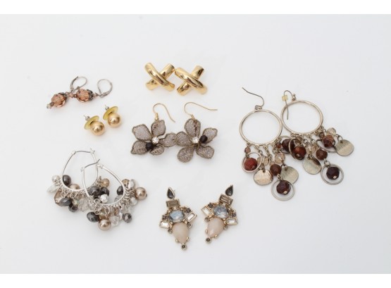 Seven Pairs Of Fashion Earrings