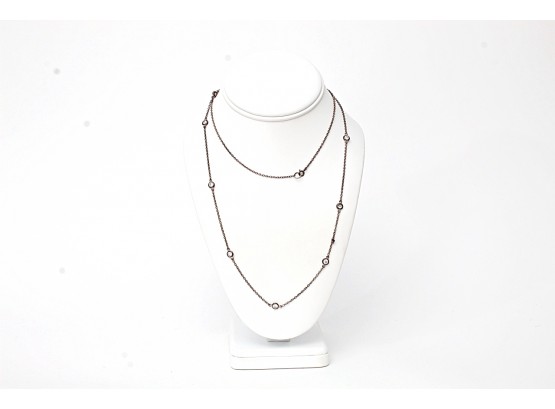 Sterling Silver & Crystal Necklace