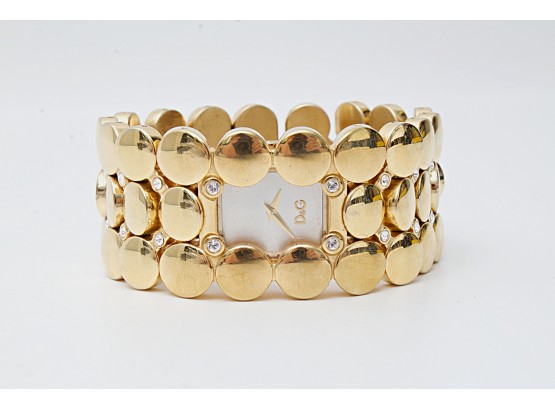 Dolce & Gabbana Gold Tone Bracelet Watch