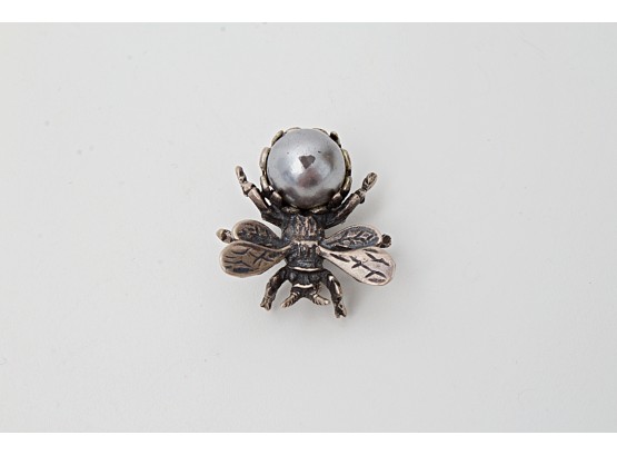 Sterling Silver Bug Pin