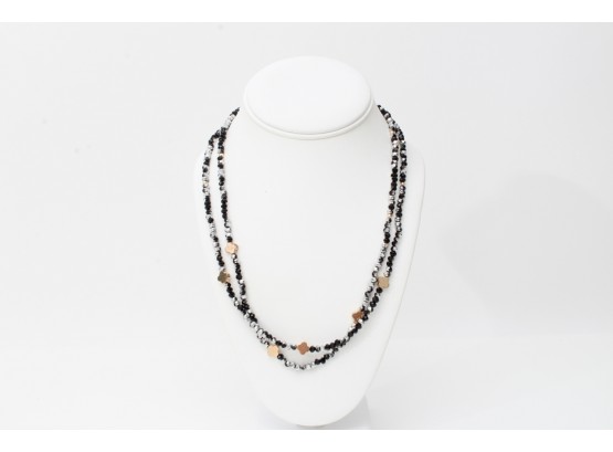 Two Crystal Beaded Necklaces
