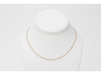 14K Yellow Gold Necklace, 1.70dwt