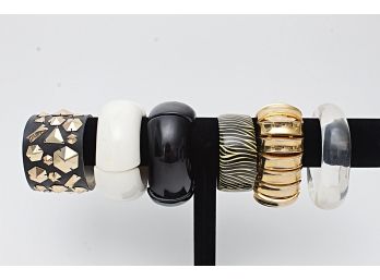 Group Of Six Fashion Bracelets