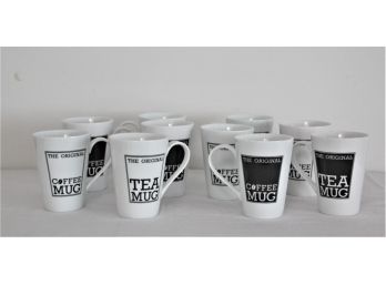 Set Of Ten 'The Tea Mug' & 'The Coffee Mug'