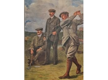 Clement Flowers ,1936 Golfing Print