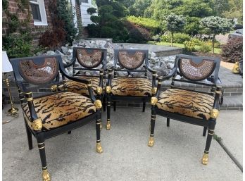 Set Of Four Regency Style Arn Chairs