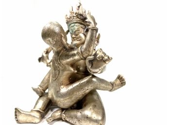Tibetan • Bronze • Kamasutra Erotic Effigy • Mandkesvara Yab-Yum