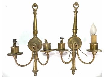 Vintage • Brass Wall Sconce Light Fixtures