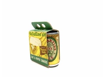 Vintage • Ballantine Ale Salt & Pepper Shakers • NIB