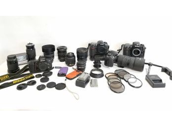 Lot Nikon Cameras, Lens & Accessories