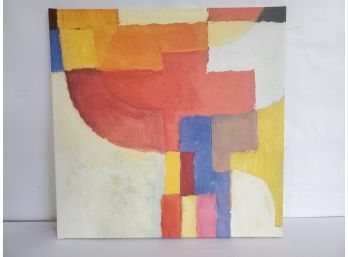 IKEA Contemporary Canvas Colorful Abstract Wall Art 22' X 22'