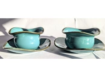 Set Of Southern Living At Home Ceramic Bowls With Plates