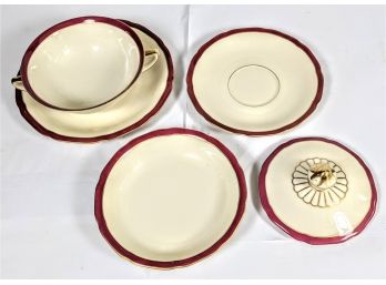 Set Of Fine China Dinner Plates Cups And Bowls By Heinrich & Co Germany