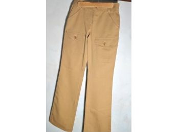 Moschino Tan Pants, Size 6 -runs Small!