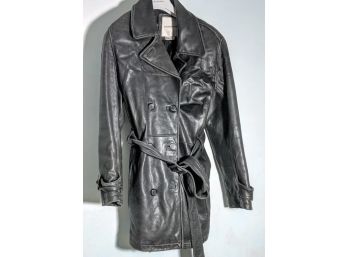 Andrew Marc's Men's Black Leather Jacket, Size Medium