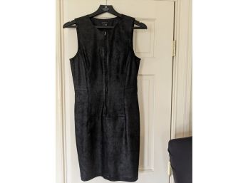 Classic Very Chic Black Suede Dress By Theory - Excellent Condition