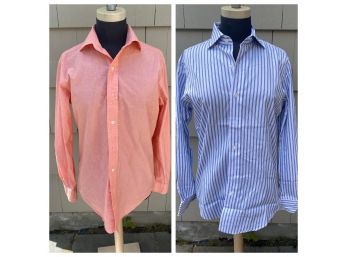 2 Mens Ralph Lauren Dress Shirts