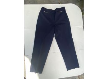 Talbots Womans Navy Dress Slacks Size 10 Petite