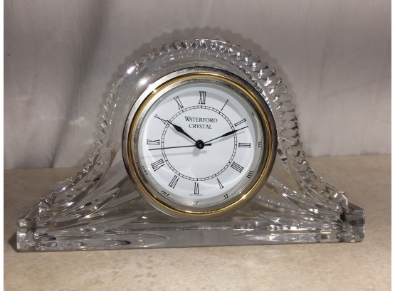 Beautiful WATERFORD Crystal 'Camel Back' Clock - Made In Ireland  - Very Nice Piece