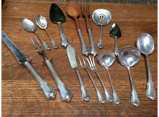 Fantastic Wallace 'Grand Colonial' Sterling Silver 15 Piece Serving / Hostess Set (15.5 OZT)