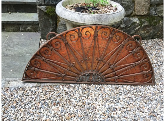 Incredible Wrought Iron Architectural Piece VERY HEAVY - All Hand Made - A STUNNER !