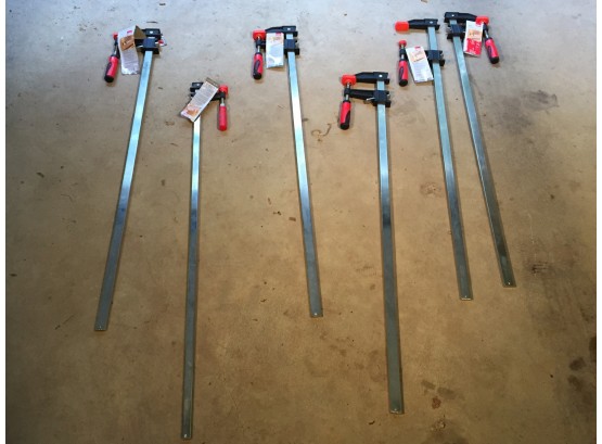 Lot Of Six (6) Brand New BESSEY 36' Bar Clamps 'Professional Series' - $58 EACH Retail Price