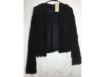 NY-19 - FABULOUS Fringe Leather / Suede Jacket By THEORY - $699 Retail Price