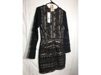 NY-9 Beautiful Black Lace Dress By Parker BRAND NEW WITH TAGS - Paid $295   - Size Small